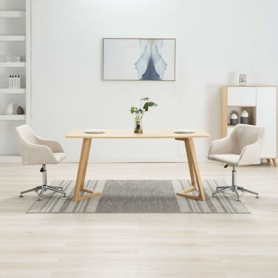 vidaXL - 283481 - Crema - Tessuto - Sedia da pranzo vidaXL - 283481 - Crema - Tessuto - Sedia da pranzo