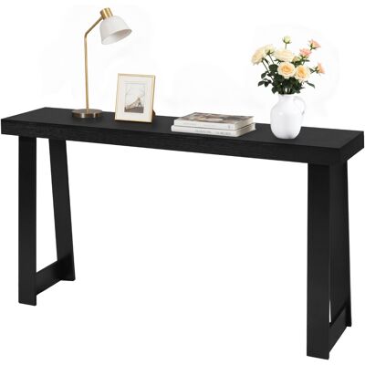 VEVOR Tavolo Deingresso Dietro Il Divano 140 X 30,5 X 81 Cm, Tavolino Laterale Rettangolare In Pannello Multistrato Per Corridoio, Camera Da Letto, Soggiorno, Moderno Tavolo Da Corridoio Nero VEVOR Tavolo Deingresso Dietro Il Divano 140 X 30,5 X 81 Cm, Tavolino Laterale Rettangolare In Pannello Multistrato Per Corridoio, Camera Da Letto, Soggiorno, Moderno Tavolo Da Corridoio Nero