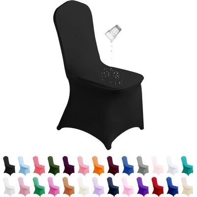 Zone 12 Coprisedie Elastici Per Sedie Da Pranzo, Coprisedie In Poliestere Per Esterni, Per Feste Universali, Banchetti, Matrimoni, Hotel (nero) Zone 12 Coprisedie Elastici Per Sedie Da Pranzo, Coprisedie In Poliestere Per Esterni, Per Feste Universali, Banchetti, Matrimoni, Hotel (nero)