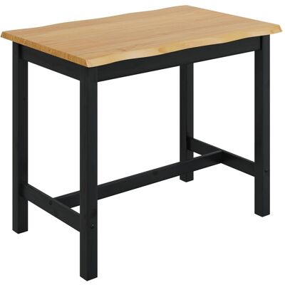 VIDAXL Tavolo Alto Ekai Nero 112 X 70 X 91 Cm Legno Massello Di Pino VIDAXL Tavolo Alto Ekai Nero 112 X 70 X 91 Cm Legno Massello Di Pino