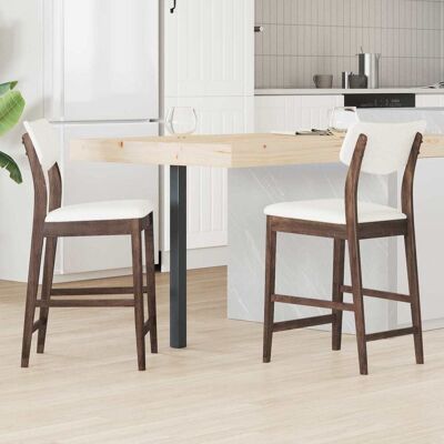 VIDAXL Sedie Da Pranzo 2 Pcs Marrone Chiaro 48 X 49 X 95 Cm VIDAXL Sedie Da Pranzo 2 Pcs Marrone Chiaro 48 X 49 X 95 Cm