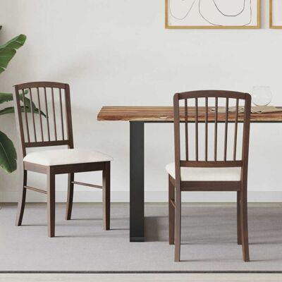 VIDAXL Sedie Da Pranzo 2 Pcs Marrone Chiaro 50 X 52,5 X 91 Cm VIDAXL Sedie Da Pranzo 2 Pcs Marrone Chiaro 50 X 52,5 X 91 Cm