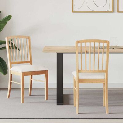 VIDAXL Sedie Da Pranzo 2 Pcs Naturale 50 X 52,5 X 91 Cm VIDAXL Sedie Da Pranzo 2 Pcs Naturale 50 X 52,5 X 91 Cm