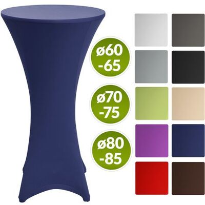 BEAUTISSU Fodera Elastica Per Tavoli Alti Da Bar Stella - Rivestimento Elastico Per Tavolini Bistrot Blu, 70cm (∅) - BEAUTISSU Fodera Elastica Per Tavoli Alti Da Bar Stella - Rivestimento Elastico Per Tavolini Bistrot Blu, 70cm (∅) -