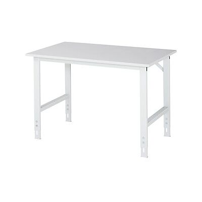 RAU Tavolo lavoro ESD grigio chiaro - Superficie, altezza 800-850mm RAU Tavolo lavoro ESD grigio chiaro - Superficie, altezza 800-850mm