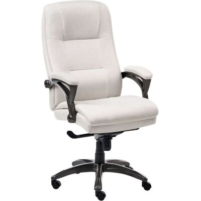BELIANI Sedia Direzionale Da Ufficio Imbottitura Spessa Lino Beige Chiaro Magnus BELIANI Sedia Direzionale Da Ufficio Imbottitura Spessa Lino Beige Chiaro Magnus
