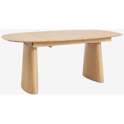 SKLUM Oval Extendable Dining Table In Mdf And Ash Veneer Nuveta SKLUM Oval Extendable Dining Table In Mdf And Ash Veneer Nuveta