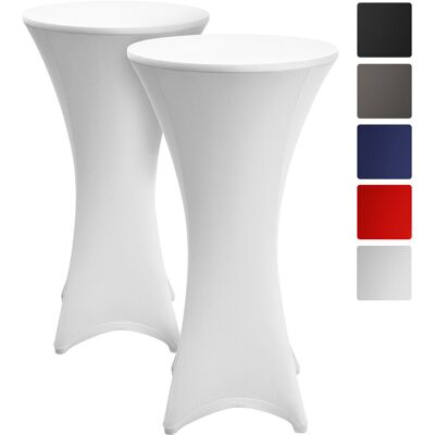BEAUTISSU 2x Fodera Elastica Per Tavoli Alti Da Bar, Stella Ø 80cm Bianco BEAUTISSU 2x Fodera Elastica Per Tavoli Alti Da Bar, Stella Ø 80cm Bianco