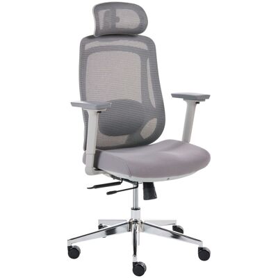 BELIANI Sedia Da Ufficio Girevole Ergonomica Schienale Reclinabile Poggiatesta E Braccioli Regolabili Seduta Scorrevole Grigio Olyra BELIANI Sedia Da Ufficio Girevole Ergonomica Schienale Reclinabile Poggiatesta E Braccioli Regolabili Seduta Scorrevole Grigio Olyra