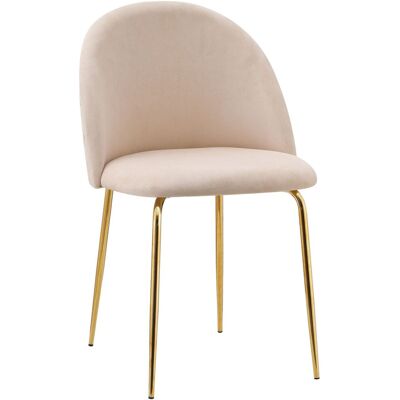 OEM Poltrona Fargo In Velluto Beige E Oro OEM Poltrona Fargo In Velluto Beige E Oro