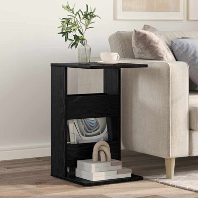 VIDAXL Tavolo Laterale Rovere Nero 40 X 35 X 60,5 Cm Legno VIDAXL Tavolo Laterale Rovere Nero 40 X 35 X 60,5 Cm Legno