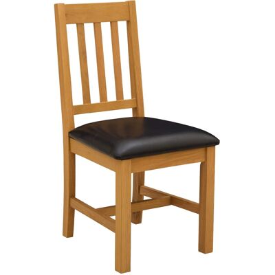 VIDAXL Sedia Da Pranzo Venlo 2 Pz Legno Di Quercia Massello Nero VIDAXL Sedia Da Pranzo Venlo 2 Pz Legno Di Quercia Massello Nero