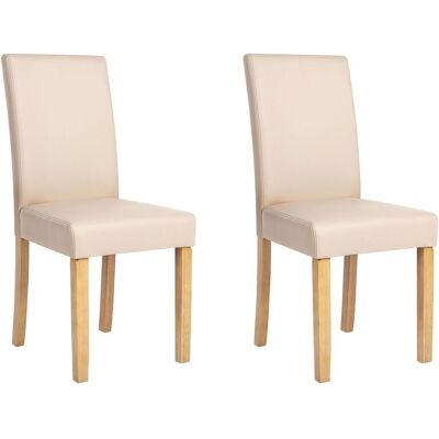 Sedie da pranzo Beige Beliani Broadway, set da 2 - Sedie da pranzo Sedie da pranzo Beige Beliani Broadway, set da 2 - Sedie da pranzo