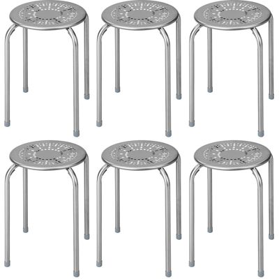 COSTWAY Set 6 Sgabelli Da Cucina Sedia Bar Alto Portatile Sgabellino Angolo Basso Casa Design Moderna Arredamento Piedini Antiscivolo Arredo Rotondo Salvaspaz COSTWAY Set 6 Sgabelli Da Cucina Sedia Bar Alto Portatile Sgabellino Angolo Basso Casa Design Moderna Arredamento Piedini Antiscivolo Arredo Rotondo Salvaspaz