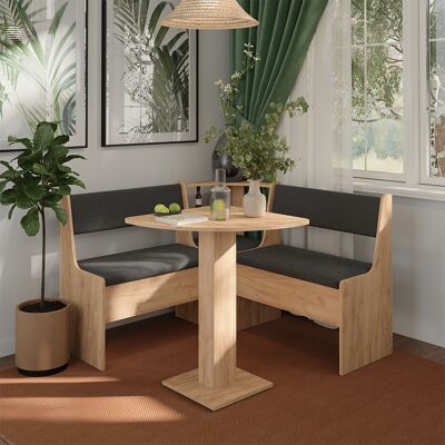 Vicco Gruppo Panca Ad Angolo Roman, Rovere Dorato/antracite, 60 X 60 Cm, Vicco Gruppo Panca Ad Angolo Roman, Rovere Dorato/antracite, 60 X 60 Cm,