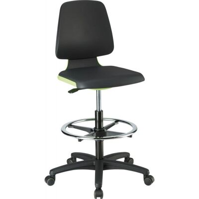 BIMOS Sedie Labsit 4 Plastica Verde-pelle, Con Ruote BIMOS Sedie Labsit 4 Plastica Verde-pelle, Con Ruote