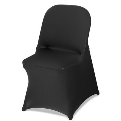VEVOR Coprisedie Elasticizzati, 150 Pezzi, Coprisedie In Poliestere E Spandex Con Parte Anteriore Piatta Per Feste Di Matrimonio, Banchetti Da Sala Da Pranzo, Per Sedie 45 X 46 X 77 Cm, Nero VEVOR Coprisedie Elasticizzati, 150 Pezzi, Coprisedie In Poliestere E Spandex Con Parte Anteriore Piatta Per Feste Di Matrimonio, Banchetti Da Sala Da Pranzo, Per Sedie 45 X 46 X 77 Cm, Nero