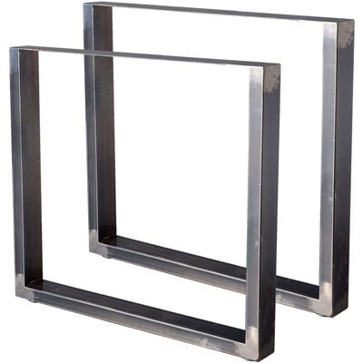 BC-ELEC - Hm8072-s 2 Gambe Del Tavolo In Acciaio Verniciato Rettangolari 80x72cm, Gambe Del Mobile, Gambe Del Tavolo In Metallo BC-ELEC - Hm8072-s 2 Gambe Del Tavolo In Acciaio Verniciato Rettangolari 80x72cm, Gambe Del Mobile, Gambe Del Tavolo In Metallo