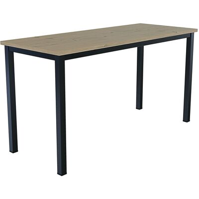 ARREDITALY - Scrivania Tavolo Da Computer Pc In Legno Con Gambe In Metallo Scrittoio Mobile Desk Da Ufficio Studio Cameretta Soggiorno Sala Da Pranzo Design Moderno Elko (138 X 55 X 73 Cm, Nero E Rovere) ARREDITALY - Scrivania Tavolo Da Computer Pc In Legno Con Gambe In Metallo Scrittoio Mobile Desk Da Ufficio Studio Cameretta Soggiorno Sala Da Pranzo Design Moderno Elko (138 X 55 X 73 Cm, Nero E Rovere)