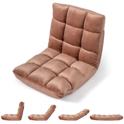 COSTWAY Sedia Cuscino Pavimento Terra Imbottita Spugna Schiuma Schienale Regolabile Pieghevole Reclinabile Supporto Velluto Soggiono Salotto Camera Letto Inte COSTWAY Sedia Cuscino Pavimento Terra Imbottita Spugna Schiuma Schienale Regolabile Pieghevole Reclinabile Supporto Velluto Soggiono Salotto Camera Letto Inte