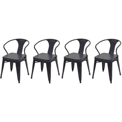 DÉCOSHOP26 4 Sedie Da Pranzo Da Cucina In Stile Industriale, Grigio, Nero, Sintetico E Metallo Cds04552 DÉCOSHOP26 4 Sedie Da Pranzo Da Cucina In Stile Industriale, Grigio, Nero, Sintetico E Metallo Cds04552