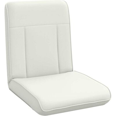 VIDAXL Sedia A Pavimento Regolabile Bianco Similpelle VIDAXL Sedia A Pavimento Regolabile Bianco Similpelle