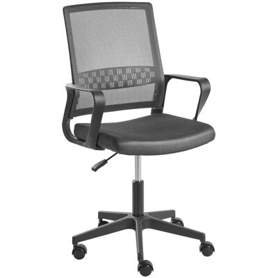 BELIANI Sedia Da Ufficio Moderna Con Seduta Girevole In Rete Altezza Regolabile Rivestimento Grigio Scuro Ease BELIANI Sedia Da Ufficio Moderna Con Seduta Girevole In Rete Altezza Regolabile Rivestimento Grigio Scuro Ease
