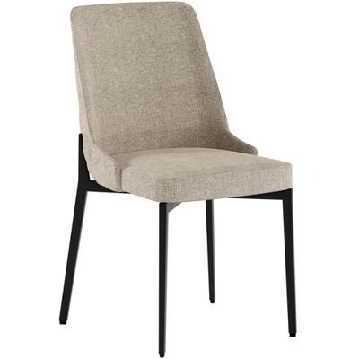STONES Sedia Ambra Con Seduta E Schienale In Tessuto Easy-clean Beige - Struttura E Gambe In Metallo Resistente Per Ambienti Moderni STONES Sedia Ambra Con Seduta E Schienale In Tessuto Easy-clean Beige - Struttura E Gambe In Metallo Resistente Per Ambienti Moderni