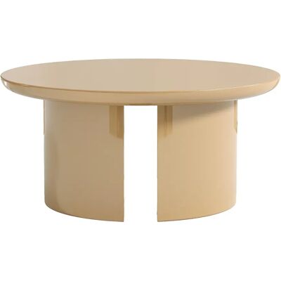 Unique Tavolino In Mdf Beige Laccato - Derlali Unique Tavolino In Mdf Beige Laccato - Derlali