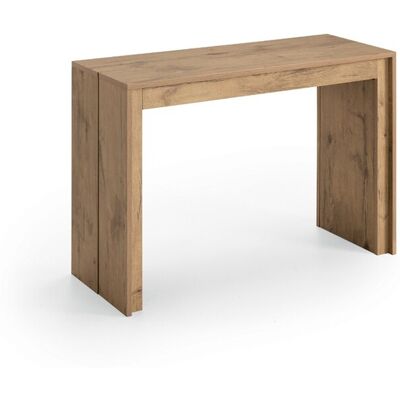 STONES Consolle Allungabile Segmenta In Melaminico Effetto Rovere Naturale, Tavolo Moderno Salvaspazio Estensibile Fino A 297,5 Cm - Segmenta STONES Consolle Allungabile Segmenta In Melaminico Effetto Rovere Naturale, Tavolo Moderno Salvaspazio Estensibile Fino A 297,5 Cm - Segmenta
