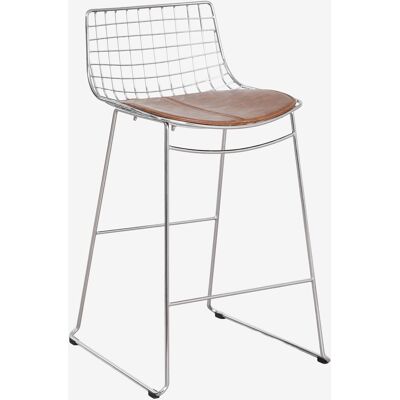 SKLUM Sgabello Alto Con Schienale In Acciaio Renee Cromato SKLUM Sgabello Alto Con Schienale In Acciaio Renee Cromato