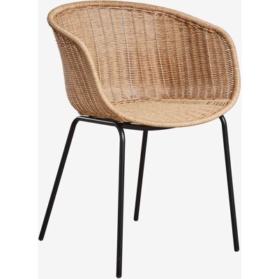 SKLUM Sedia Da Pranzo Con Braccioli In Rattan Sintetico E Acciaio New Tulua SKLUM Sedia Da Pranzo Con Braccioli In Rattan Sintetico E Acciaio New Tulua