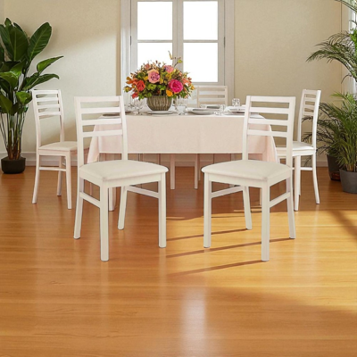 CAPODARTE Sedia Cucina Legno Seduta Ecopelle - Beige Tropea 2 Sedie CAPODARTE Sedia Cucina Legno Seduta Ecopelle - Beige Tropea 2 Sedie