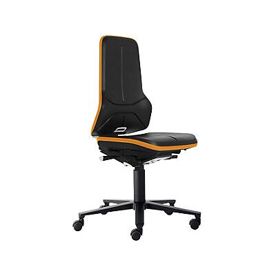Sedia da ufficio ESD NEON - Arancione, Sincrono, 120kg Sedia da ufficio ESD NEON - Arancione, Sincrono, 120kg