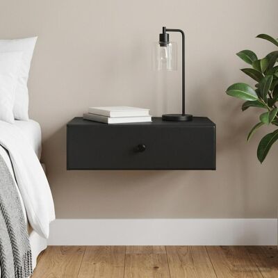 VIDAXL Tavolino Da Parete Laterale Nero 59 X 34,5 X 17 Cm VIDAXL Tavolino Da Parete Laterale Nero 59 X 34,5 X 17 Cm