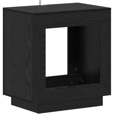VIDAXL Tavolo Laterale Rovere Nero 60 X 40 X 65 Cm VIDAXL Tavolo Laterale Rovere Nero 60 X 40 X 65 Cm