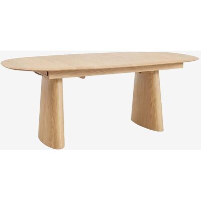 SKLUM Oval Extendable Dining Table In Mdf And Ash Veneer Nuveta SKLUM Oval Extendable Dining Table In Mdf And Ash Veneer Nuveta