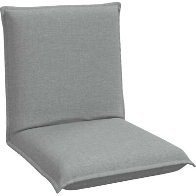 VIDAXL Sedia A Pavimento Regolabile Grigio Chiaro Tessuto VIDAXL Sedia A Pavimento Regolabile Grigio Chiaro Tessuto