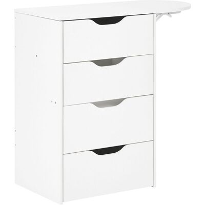 BELIANI Toeletta Con Specchio E Sgabello, Mobile Da Toeletta Decorativo In Mdf Con 2 Cassetti, Bianco, Beloeil BELIANI Toeletta Con Specchio E Sgabello, Mobile Da Toeletta Decorativo In Mdf Con 2 Cassetti, Bianco, Beloeil