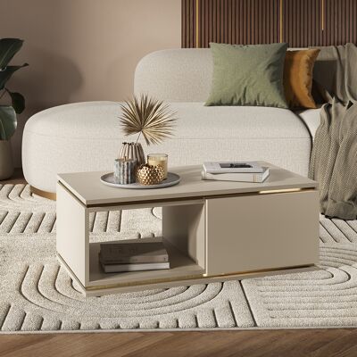 Vicco Tavolino Linette, Cachemire, 90 X 50 Cm Con Cassetto, Vicco Tavolino Linette, Cachemire, 90 X 50 Cm Con Cassetto,