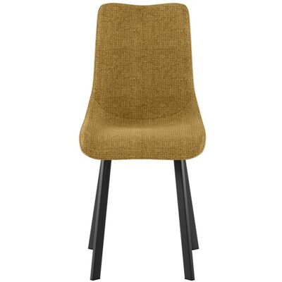 STONES Sedia Iris Con Seduta In Tessuto Easy-clean Giallo E Struttura In Metallo Verniciato Nero - Design Moderno Ed Elegante 45x56cm STONES Sedia Iris Con Seduta In Tessuto Easy-clean Giallo E Struttura In Metallo Verniciato Nero - Design Moderno Ed Elegante 45x56cm