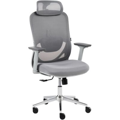 BELIANI Sedia Da Ufficio Girevole Ergonomica In Rete E Plastica Con Regolazione In Altezza E Poggiatesta Regolabile Grigio Ervione BELIANI Sedia Da Ufficio Girevole Ergonomica In Rete E Plastica Con Regolazione In Altezza E Poggiatesta Regolabile Grigio Ervione