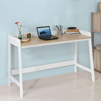 SoBuy FWT41-WN - Scrivania con grande piano e foro per cavi SoBuy FWT41-WN - Scrivania con grande piano e foro per cavi