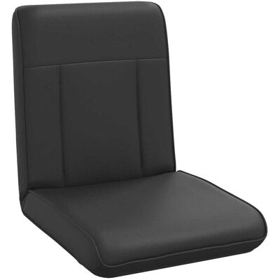 VIDAXL Sedia A Pavimento Regolabile Nero Similpelle VIDAXL Sedia A Pavimento Regolabile Nero Similpelle
