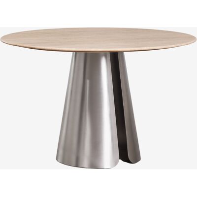 SKLUM Tavolo Da Pranzo Rotondo Ø120 Cm In Acciaio Inox Baelor SKLUM Tavolo Da Pranzo Rotondo Ø120 Cm In Acciaio Inox Baelor