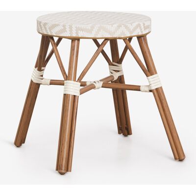 SKLUM Sgabello Basso 45 Cm In Alluminio E Rattan Sintetico Brielle Bistro SKLUM Sgabello Basso 45 Cm In Alluminio E Rattan Sintetico Brielle Bistro
