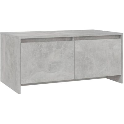 vidaXL - Tavolino - Grigio cemento - 90x50x41.5 cm vidaXL - Tavolino - Grigio cemento - 90x50x41.5 cm