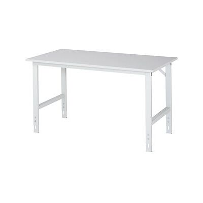 Banco di lavoro ESD grigio chiaro RAU - 1500x800mm, altezza 800-850mm - Banco Banco di lavoro ESD grigio chiaro RAU - 1500x800mm, altezza 800-850mm - Banco