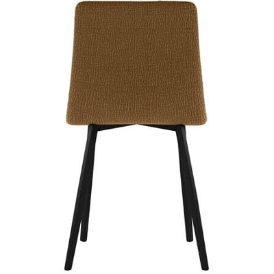 STONES Sedia Ariel In Tessuto Easy-clean Marrone Con Struttura In Metallo Nero - Sedia Da Pranzo Dal Design Contemporaneo Ed Elegante STONES Sedia Ariel In Tessuto Easy-clean Marrone Con Struttura In Metallo Nero - Sedia Da Pranzo Dal Design Contemporaneo Ed Elegante