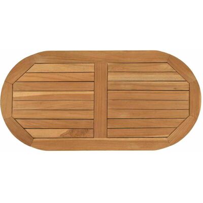 VIDAXL Piano Del Tavolo 80 X 40 X 2,5 Cm Ovale Legno Di Teak Solido VIDAXL Piano Del Tavolo 80 X 40 X 2,5 Cm Ovale Legno Di Teak Solido